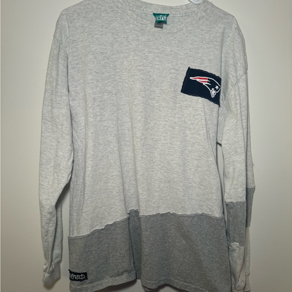Custom Reworked NFL Patriots Long Sleeve